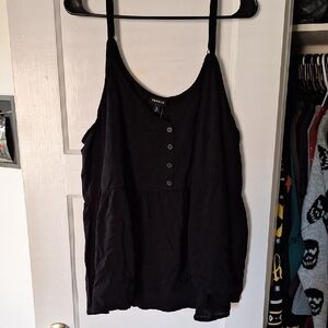 Torrid Black Button-Front Camisole
